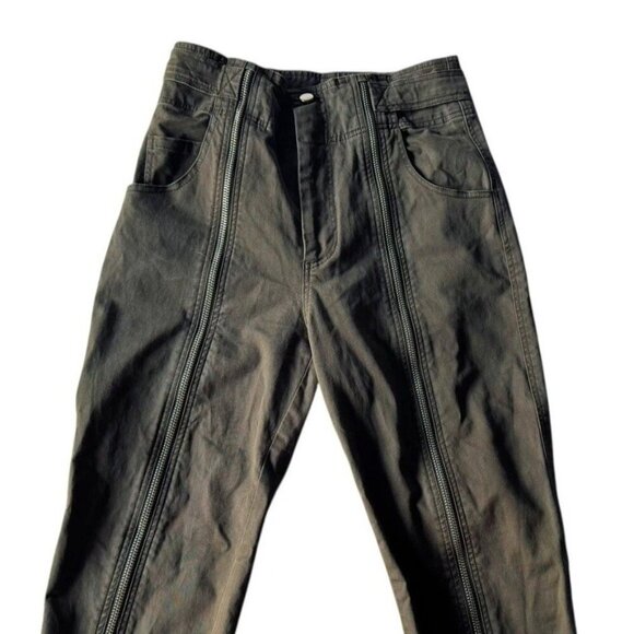 A.L.C Zander On Duty Army Zip Front Pants Women’s Sz 0  Chrissy Teigen Colab - Picture 5 of 12